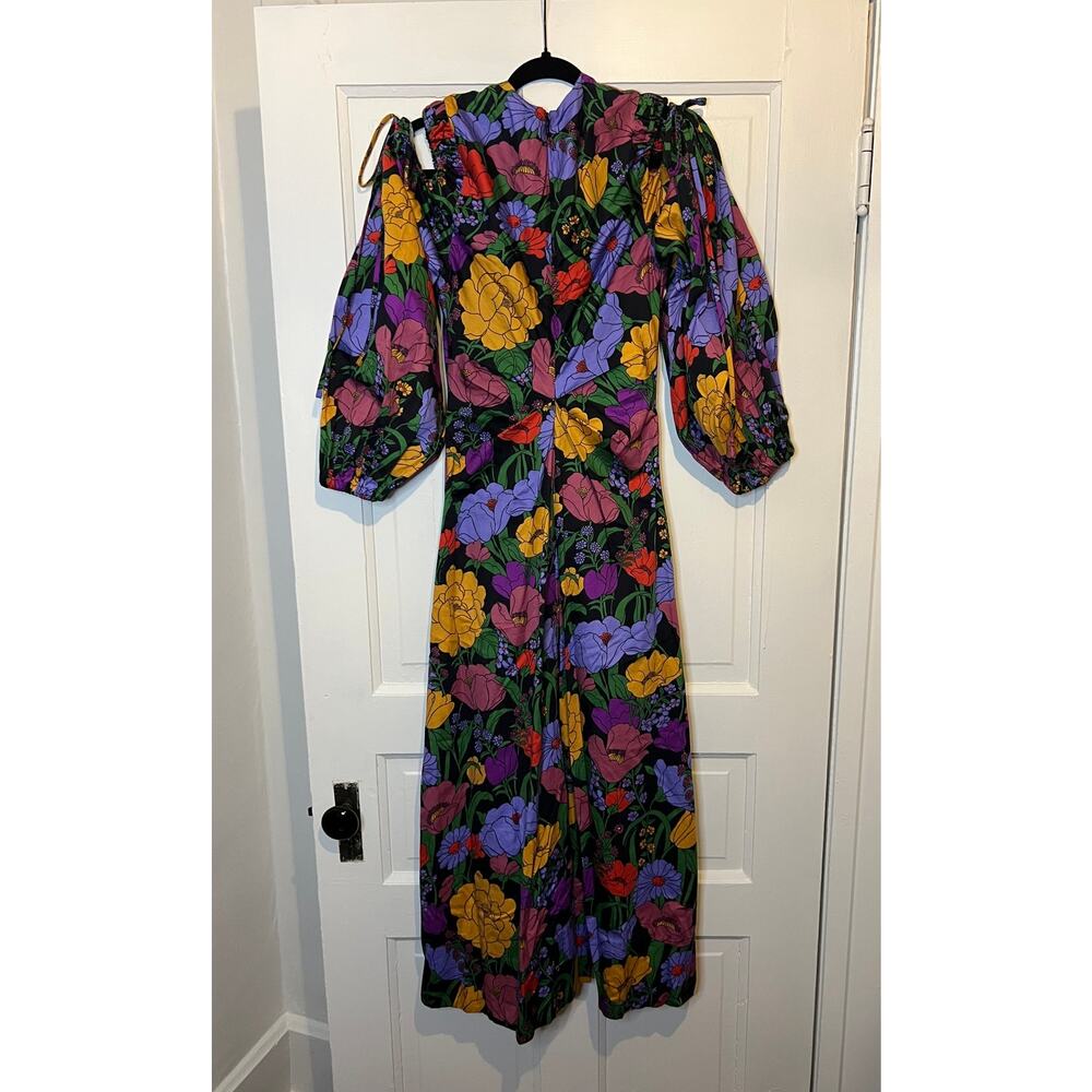 FARM Rio Black Bucolic Garden Maxi Dress NWOT XS (B20408) - Picture 6 of 12